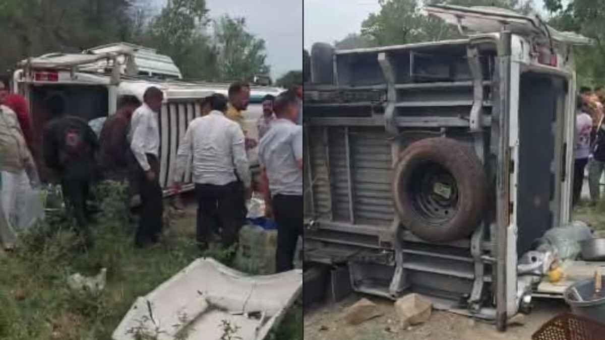 माता नयना देवी के दर्शन कर लौट रहे श्रद्धालुओं का वाहन पलटा, मची भारी चीख-पुकार Nayana Devi Accident