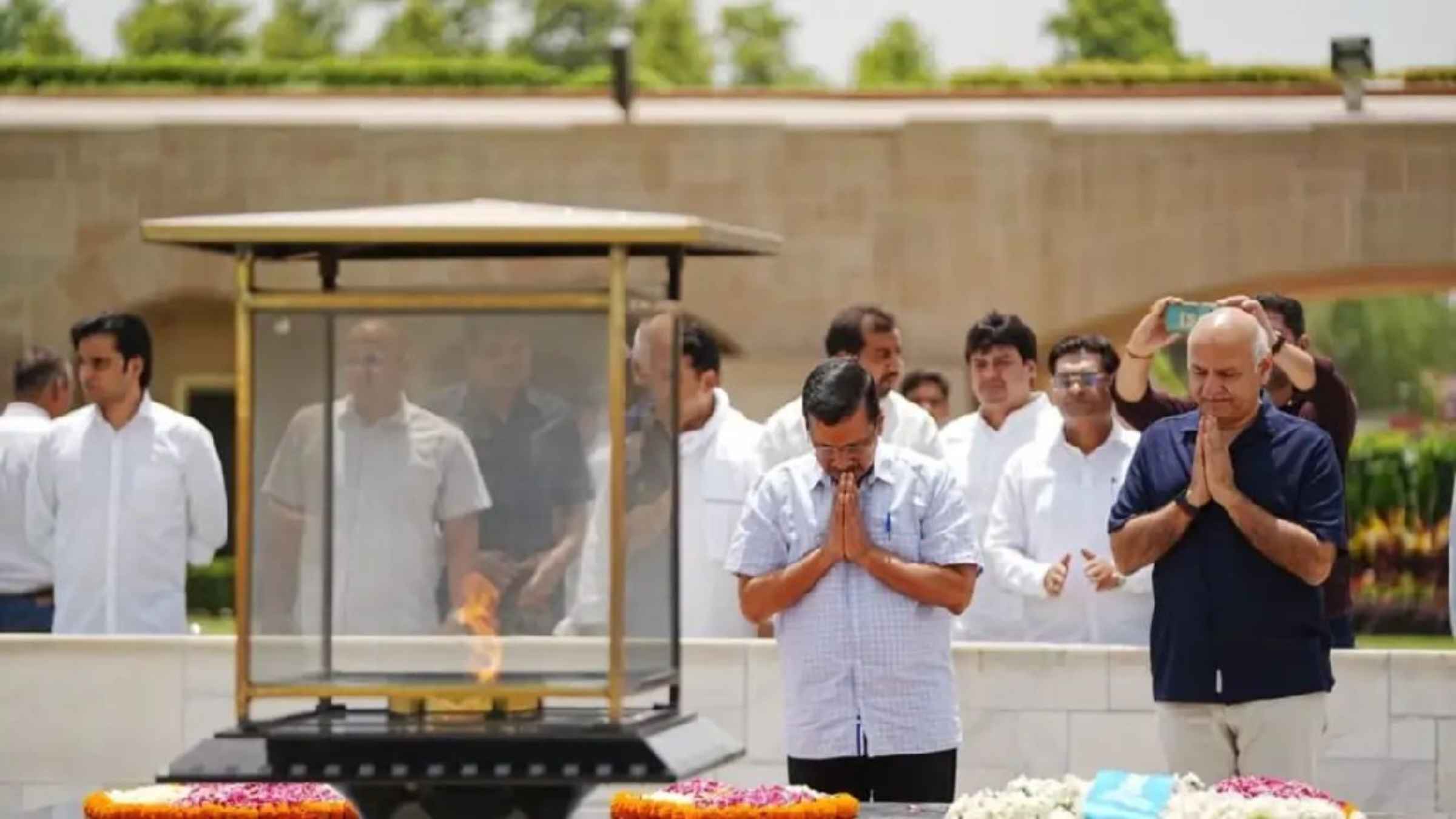  arvind kejriwal rajghat
