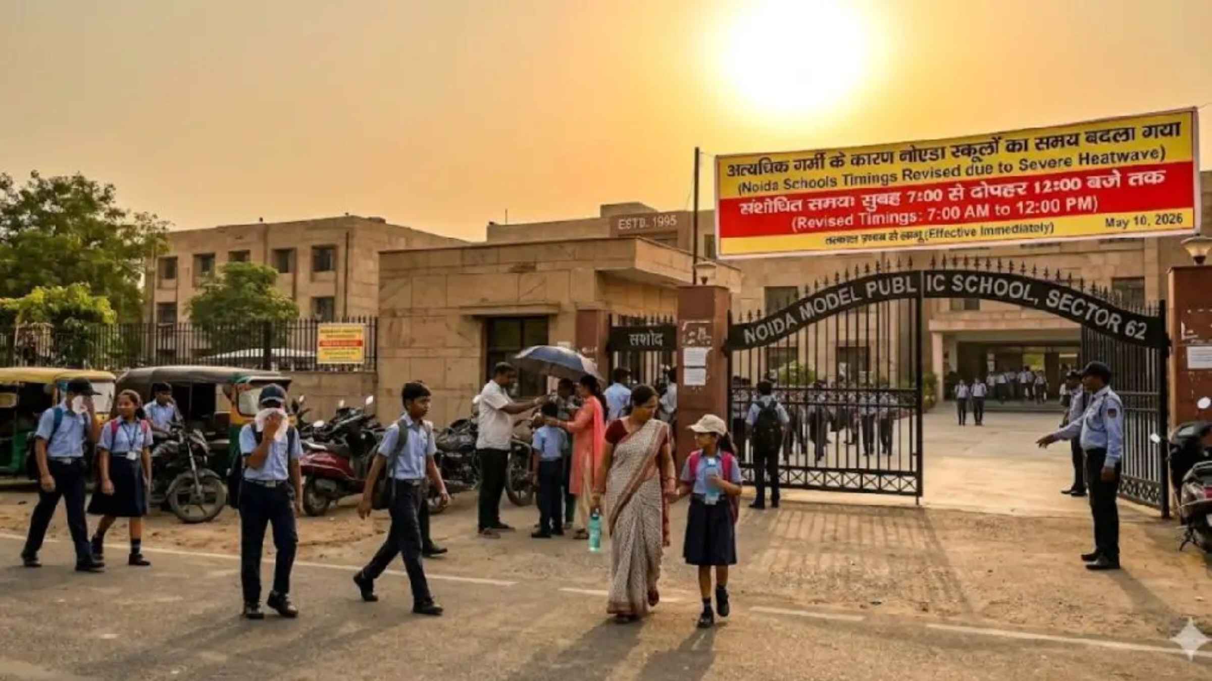 नोएडा में भीषण गर्मी का कहर: स्कूलों की छुट्टी के समय में हुआ बड़ा फेरबदल, प्रशासन ने जारी किया सख्त फरमान, क्या आपके बच्चे का स्कूल भी बदला? noida school timings heatwave update