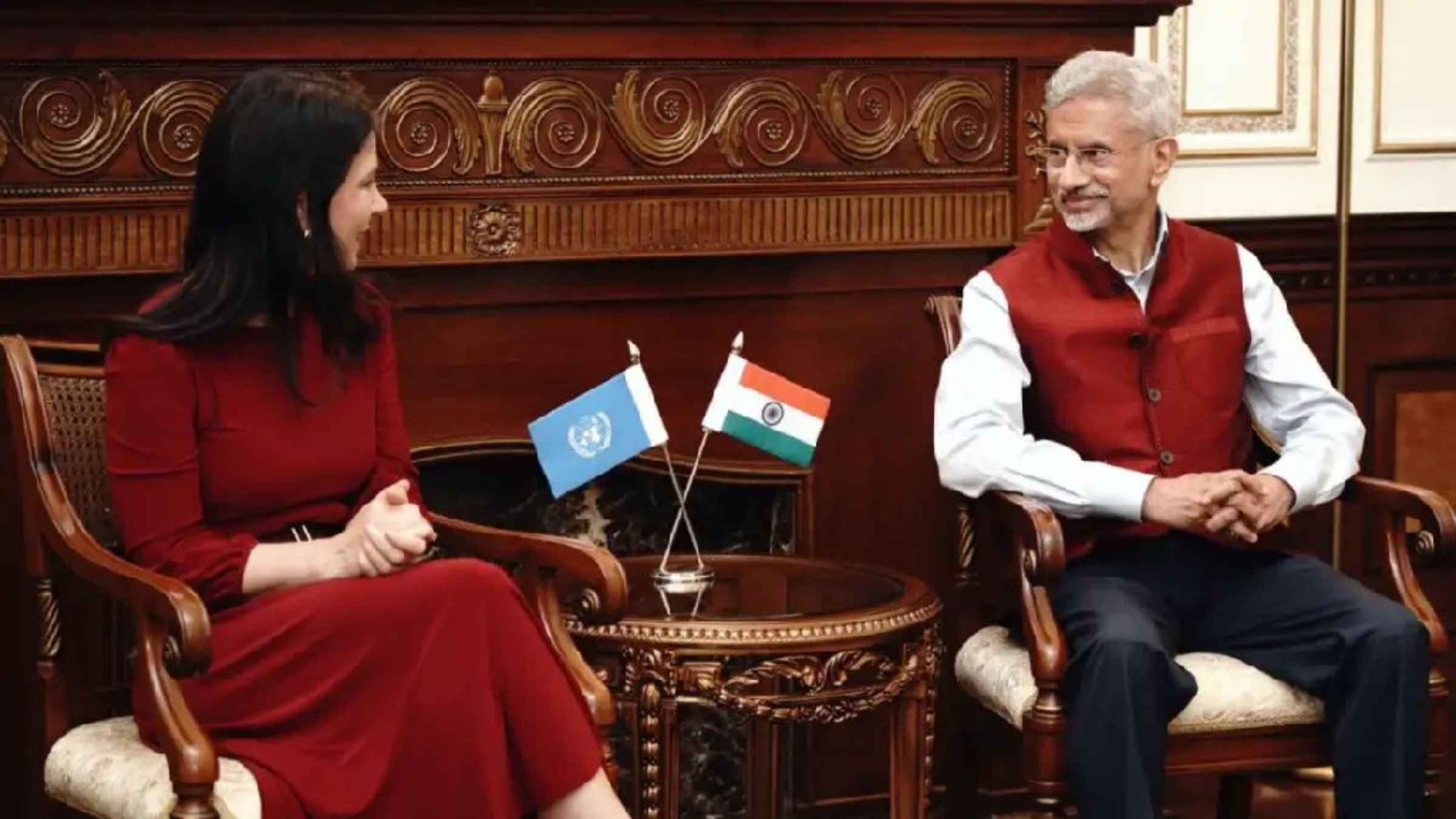 जयशंकर और एनालेना बेयरबॉक की मुलाकात से थर्राया दुश्मन? पश्चिम एशिया के संघर्ष और ईरान पर हुई गुप्त मंत्रणा! s jaishankar united nations
