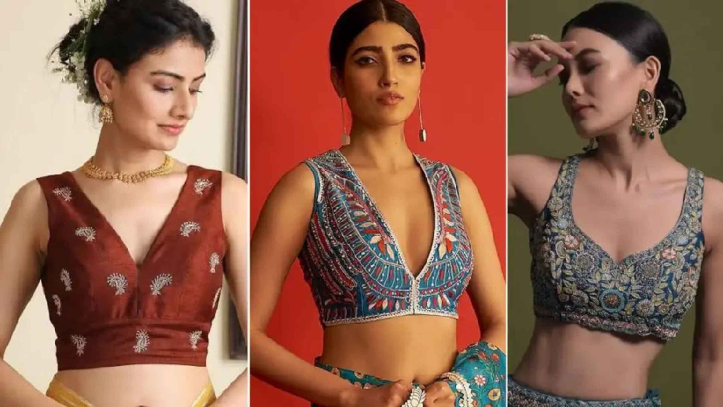 summer fashion saree blouse designs
