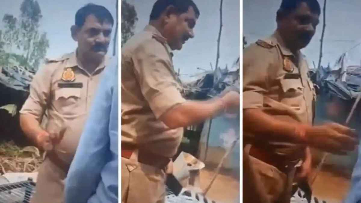 बिजनौर में दरोगा की दबंगई: 12 सेकंड में जड़े 6 थप्पड़, खाकी की बर्बरता का वीडियो देख खौल उठेगा खून! 6 slaps in 12 seconds