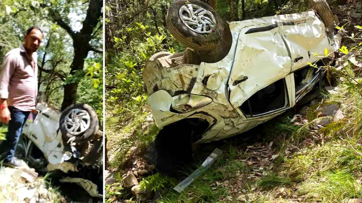 हिमाचल प्रदेश के सिरमौर में दर्दनाक कार हादसा, मां-बेटी समेत चार की मौत Car falls 200 feet below the road in Sangrah