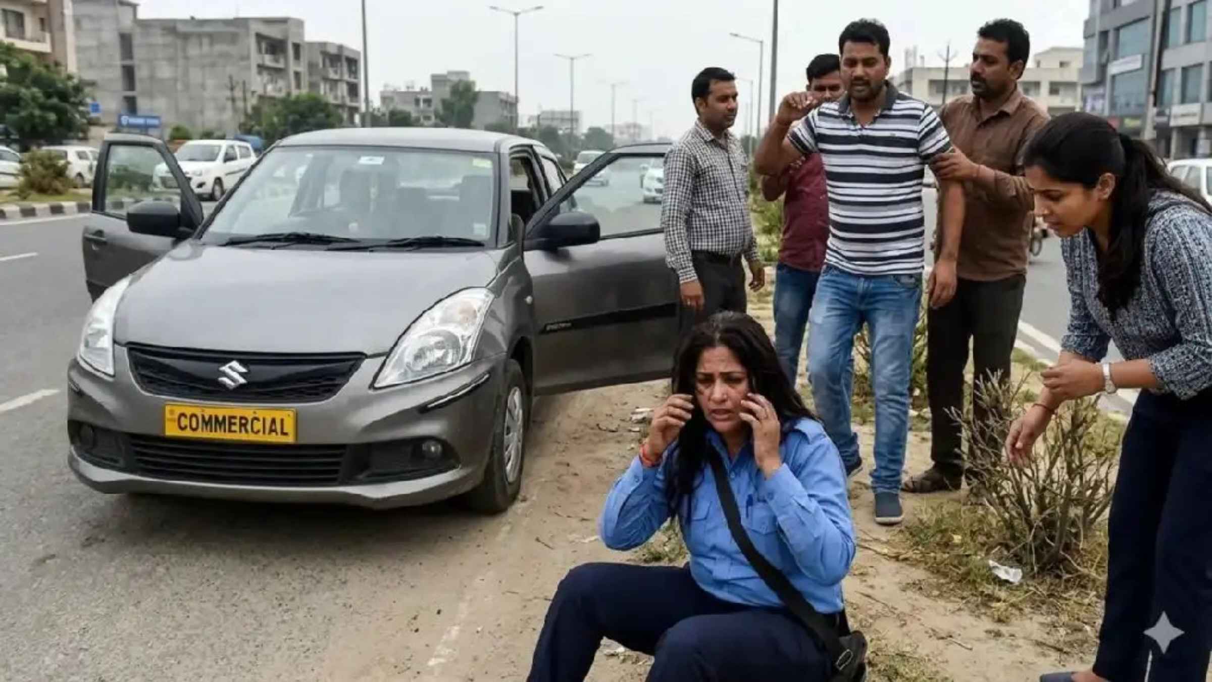 गुरुग्राम में महिला कैब ड्राइवर से सरेराह दरिंदगी, एंबियंस मॉल के पास जो हुआ वो कर देगा हैरान gurugram news road rage