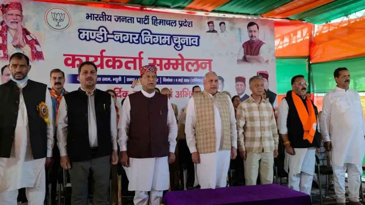 मंडी में भाजपा का शक्ति प्रदर्शन: कांग्रेस सरकार को बताया ‘इतिहास की सबसे निकम्मी सरकार’, कर्ज के आंकड़ों ने चौंकाया! huge workers conference