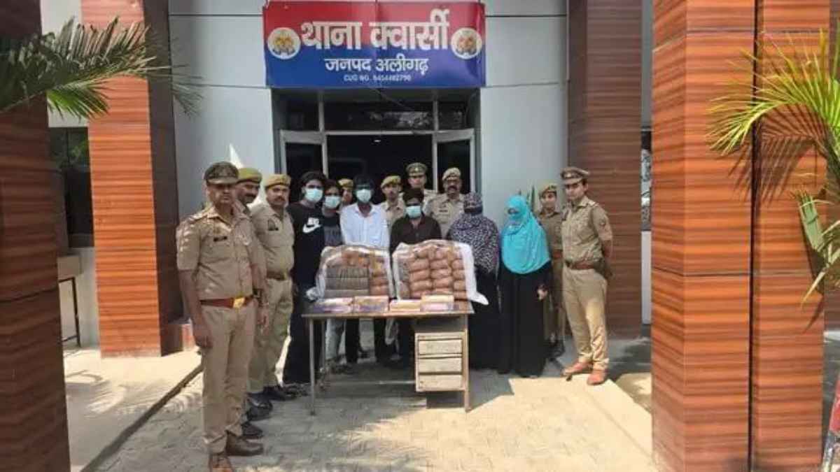 अलीगढ़ में ‘फैमिली ड्रग सिंडिकेट’ का भंडाफोड़: दो पत्नियों और तीन बेटों संग गांजा बेचता था आफताब, पुलिस पर की फायरिंग marijuana business